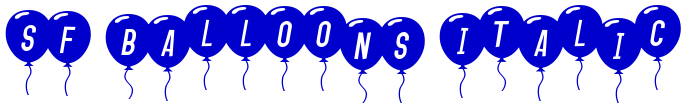 SF Balloons Italic 字体